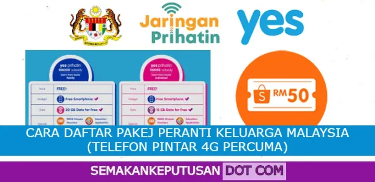 cara daftar pakej peranti keluarga malaysia (telefon pintar 4g percuma