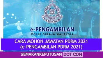 CARA MOHON JAWATAN PDRM 2021(e-PENGAMBILAN PDRM 2021)
