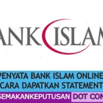 PENYATA BANK ISLAM ONLINE